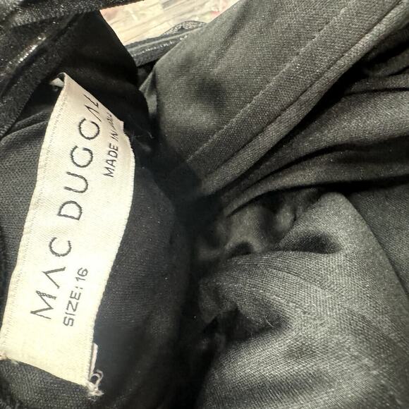 Mac Duggal Black Embellished Mesh Strapless Sequin Beaded Midi Dress Size 16 NWT - Picture 12 of 12